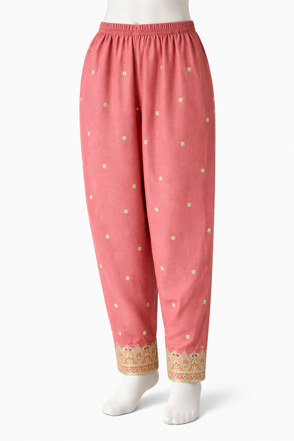 Blush Pink Brocade 3-Piece Salwar Kameez Set